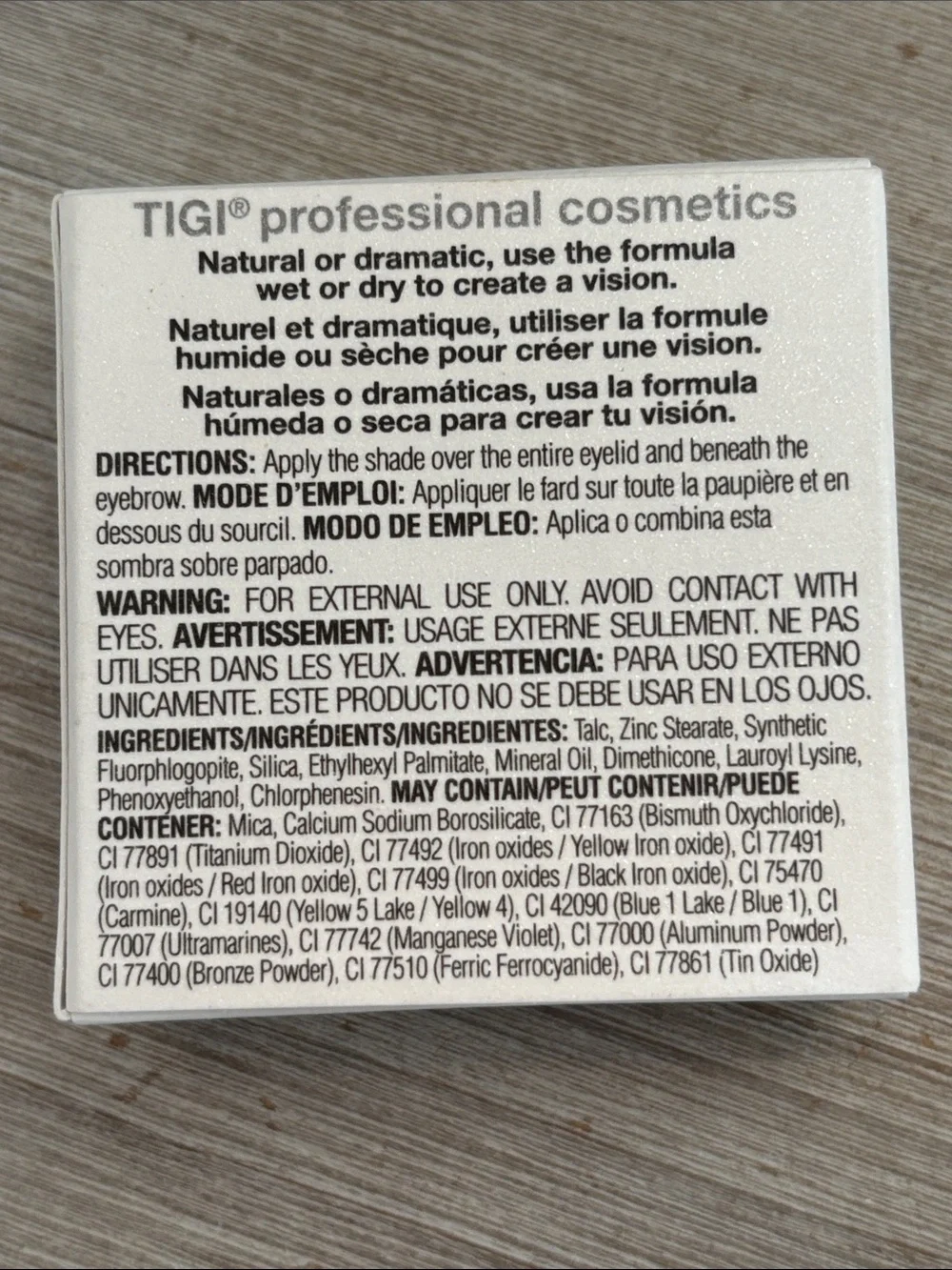 TIGI High Density Eyeshadow, Color Skinny Jeans